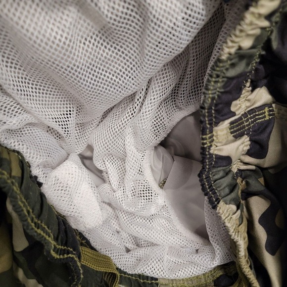 Kavu Cargo Shorts Swim Trunks Mens Size Med Elastic‎ Drawstring Camouflage Camo - Picture 3 of 8